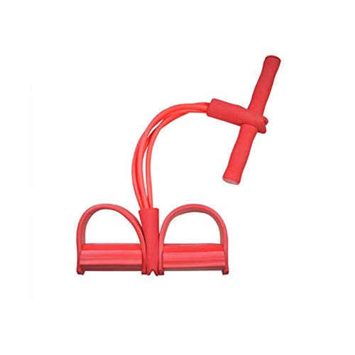 Multifunction Resistance Training 4 Tube Leg Exerciser Pull Rope Bands Yoga Fitness Foot Pedal Pull Ropes Sit-up Bodybuilding Expander for Home Gym Equipment