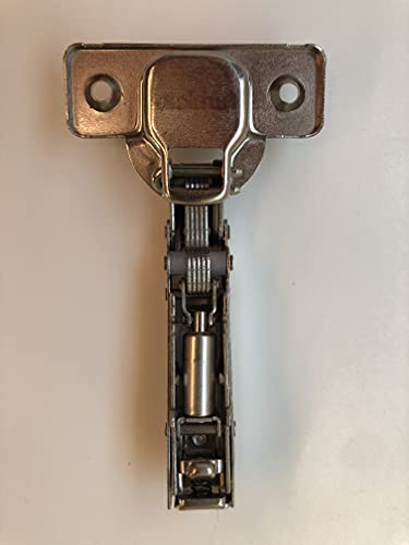 Set of 2 hinges with soft close for Besta Fritids, Stuva (Ikea) with 2 hinges and 8 screws, Silver, 4er-Set - Image 4