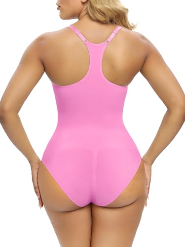 Image of SHAPERX Bodysuit for Women Tummy Control Shapewear Racerback Seamless Body Shaper Tank Top