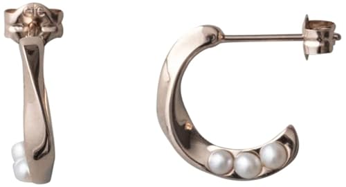 (エテ) ete パール ツイスト フープピアス 872067-872068 FREE ピンクゴールド