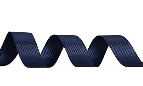 Atrbb 25 Yards 1 Inch Solid Grosgrain Ribbon Roll For Gift Wrapping Diy Hair Accessories (Navy) #TOP1