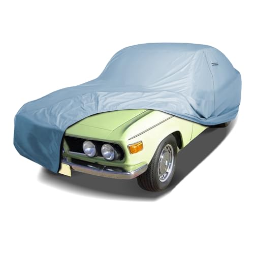 Image of iCarCover Premium Car Cover for 1964-1971 BMW 1800 Heavy Duty Waterproof All-Weather Automobiles Custom Fit Indoor Outdoor UV Snow Protection Covers with Straps and Bag