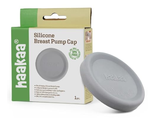 Image of Haakaa Leak-Proof Silicone Cap, 1 pk, Fit All Haakaa Breast Pumps, BPA PVC and Phthalate Free 1 Count (Pack of 1)