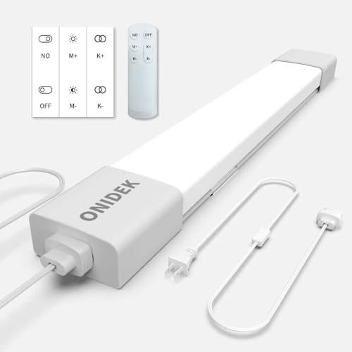 ONIDEK Under Cabinet Lights with Plug. 3000K-6500K Dimming and Color. with Wireless Control Panel...