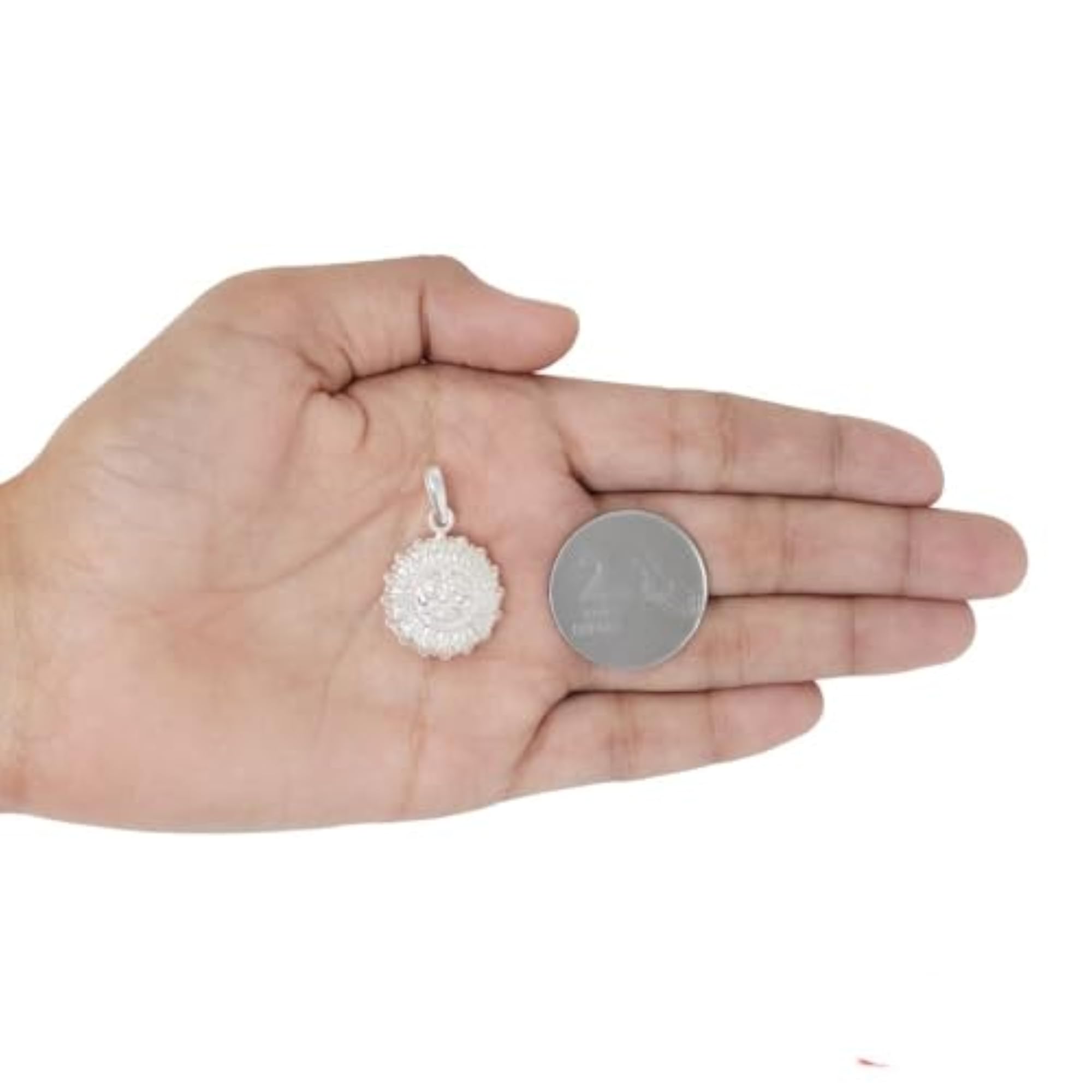 Silver Sun God Pendant, 99.6% Pure
