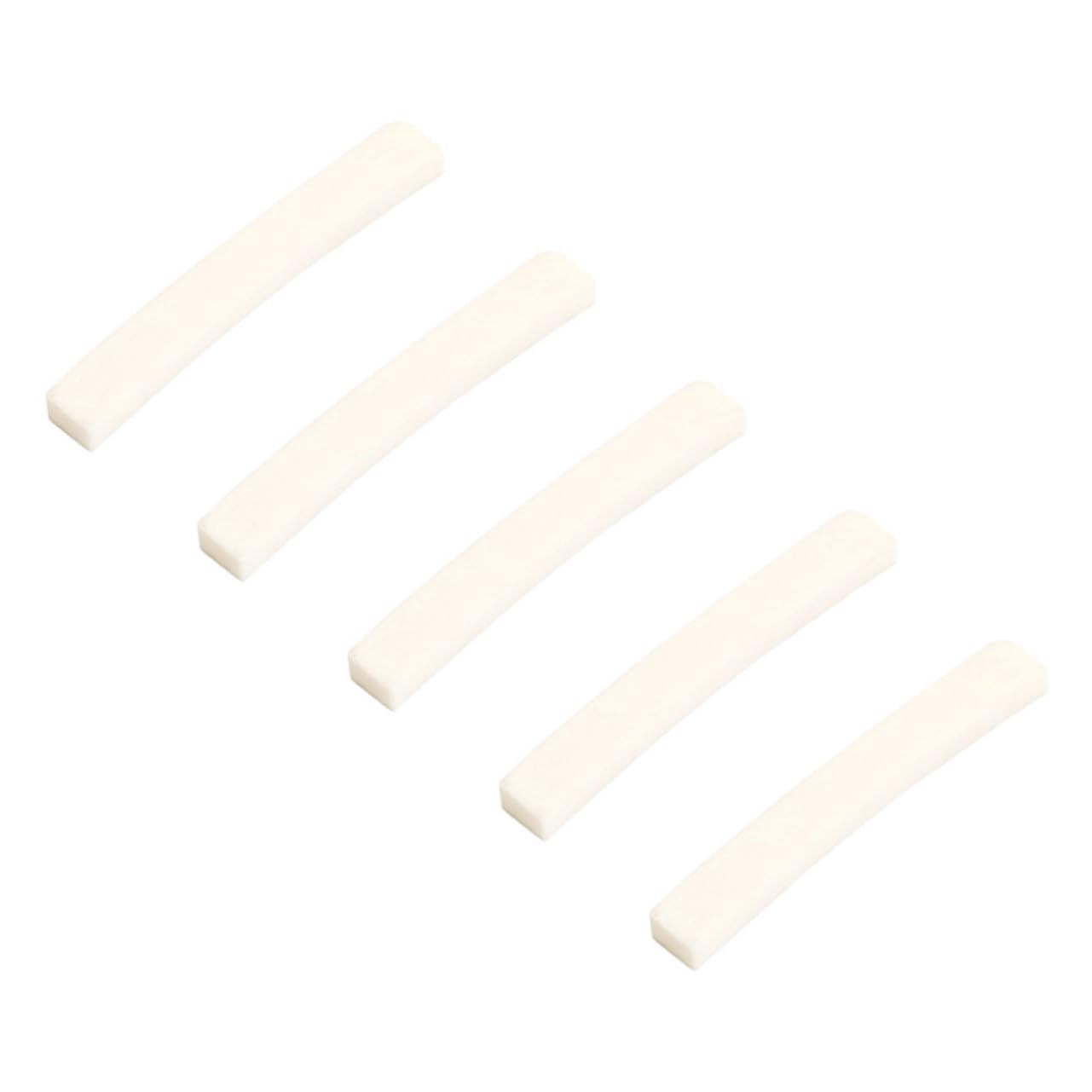 BESPORTBLE 5pcs Guitar Bone Nut Blank for Electric Guitar Replacement Sturdy and Lightweight Curved Base Design Enhance Tone and Melody present for Musicians