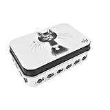 UDC Box für Gutscheine, Motiv: Katzen Duout, die Fliege. Maße: 10 x 6,5 x 2,8 cm