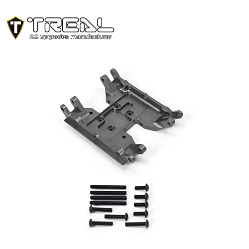 Image of TREAL UTB18 Capra Chassis Skid Plate, Aluminum 7075 CNC Machined Upgrades (Titanium)