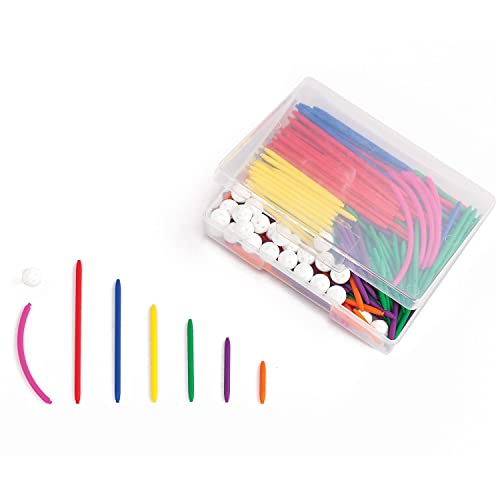 Image of edxeducation Skeletal Geo Set - 330 Pieces - Construction Toy - Learn Vertices, Faces and Edges