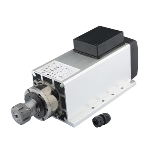 3.5kw 220V Air-Cooled Motor ER25 Chuck 24000rpm 4 Bearing Flange Motors Used for Milling Machine Wood Carving(3.5kw 380V 24000rpm)