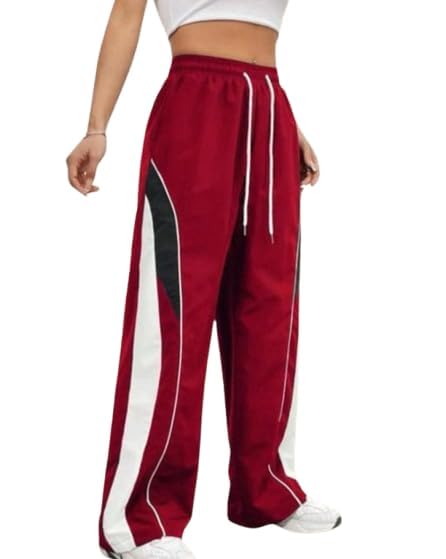 h r fashion High-Waist Women’s Track Pants | Side Stripe Joggers with Drawstring-picture-11