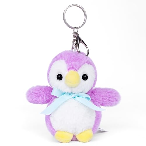 Image of Mirada Penguin Plush Keychain Soft Toy | Mini Plush Toy Bag Charm for Kids & Girls | Cute Soft Toys, Mini Soft Toys, Stuffed Animals, Gift Item, Funny Toy, Party Favors & Return Gifts | 11cm