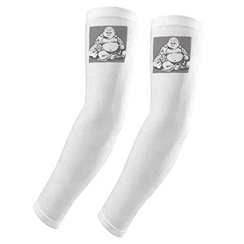 Manchons protection UV soleil manches de sport avec ligne dessin Maitreya