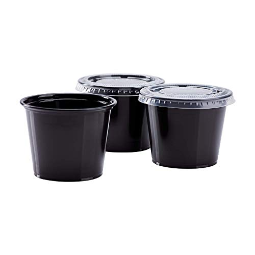 Image of Karat FP-P550-PPB 5.5 oz. PP Portion Cups - Black (Case of 2500)