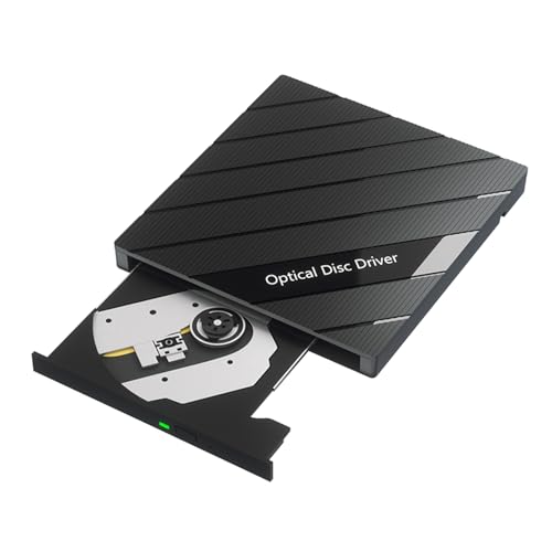 Whoasyst Quemadores de disco externos USB de alta velocidad, unidades de disco ligeras para acceso sobre la marcha a multimedia y unidad de datos