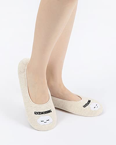 Image of Panda Bros Women's Ballerina House Slippers,Anti-Skid Comfy Warm Ballet Style Slippers