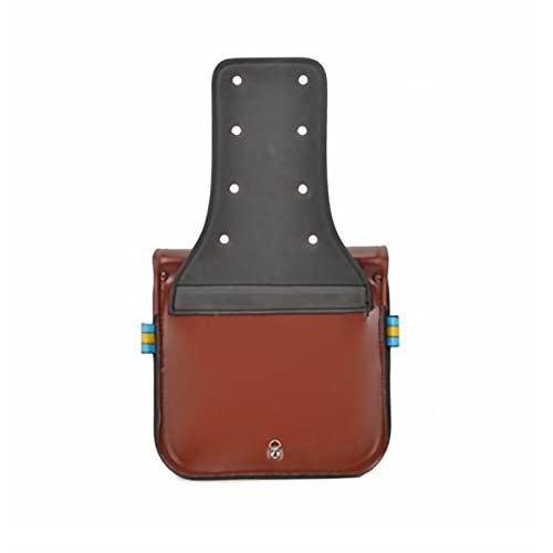 Alforjas para motocicleta, par de alforjas laterales de cuero sintético impermeable para motos (marrón) miniatura 5
