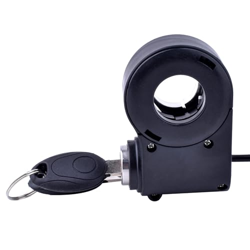 Universal Bike Key Ignition 12V-96V Ebike Ignition Switch with Key Superior Anti-Theft Electric Scooter Key Switch 2 Wires Electric Scooter Ignition Lock Key Switch Scooter Key Ignition Replacement