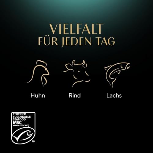 SHEBA Katzensnacks - 18x12g - 18 praktische Katzenleckerlis - in den Varietäten Huhn, Lachs und Rind - 1 Packung