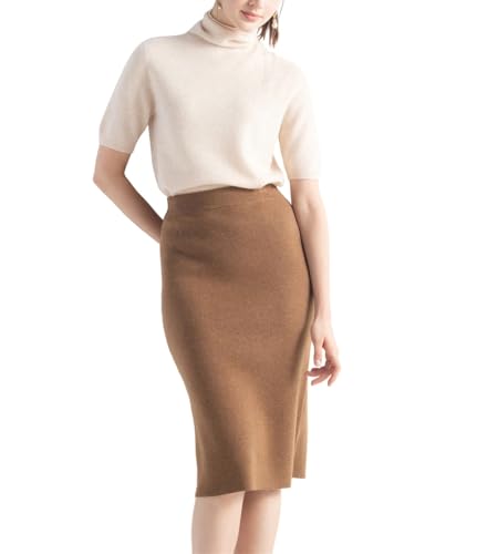 Women High Waist Bodycon Knitted Midi Skirt Casual Spring Autumn Winter Stretch Slim Skirt3