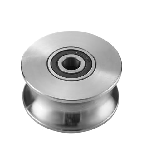 Poulie de guidage de 98mm en acier 45 pour tube de 50mm et porte coulissante