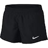 Nike-Womens-Dry-10K-Running-Shorts NIKE Women's 10K Running Shorts, Black/Black/Black/Wolf Grey, X-Large