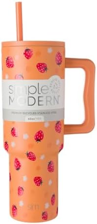 Simple Modern 40 oz Trek Tumbler with Handle and Straw Lid | Cup ...