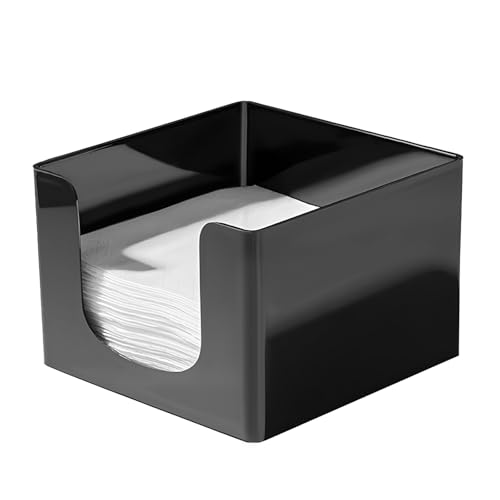 Yuehuam Cocktail Napkin Holder for Table, Resin Beverage Napkin Holders for Paper Napkins, Dinner Napkin Dispenser for Kitchen Restaurant Bar 5D x 5W x 3. 5H