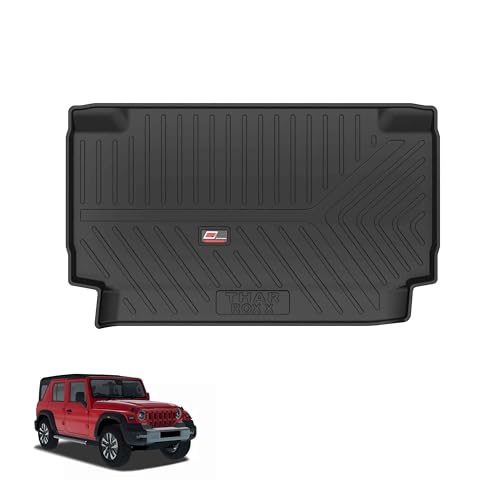 Image of GFX Car Trunk Boot Mat for Mahindra Thar Roxx (2024 Onwards) | Waterproof, Anti-Slip & Durable | All-Weather Protection, Easy to Clean & Long-Lasting Foot Mats for Ultimate Interior Safety & Comfort