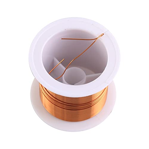 DONGKER Enamelled Copper Wire, 0.5mm Diameter 393.7" Length Magnet Wire for Physical Science Experiments Small Generators Motors