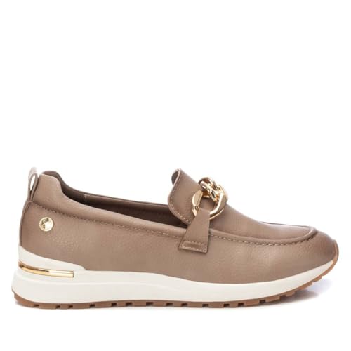 XTI - Mocasines Mujer Beige - Calzado Cómodo y Versátil - Moda Casual - Modelo 14337303 (Talla 38)