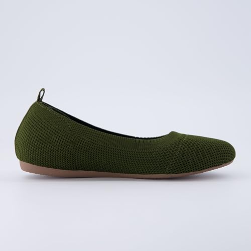 CUSHIONAIRE Women's Whiz Hidden Wedge Knit Flat with +Memory Foam and Wide Widths Available4