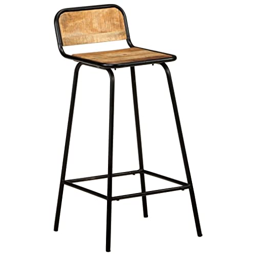 Genérico Taburetes de Cocina 4 Unidades Madera Maciza de Mango,Mobiliario,Sillas,Taburetes de Cocina,321955