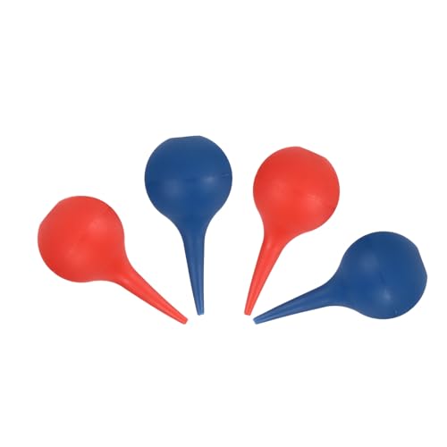 Gatuida 4 pièces Lot de Boules Lavantes Auriculaires PVC Poires Souples pour Nettoyage Doux des Oreilles Garçon Fille et Adultes Souffleur Air Multifonction pour Électronique Bleu et