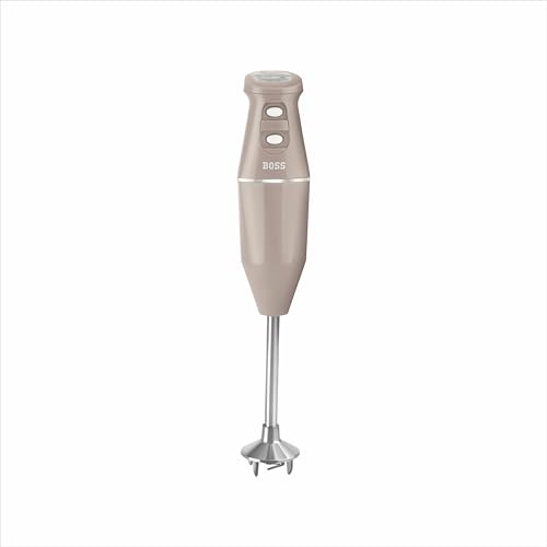 Image of BOSS Crystal Hand Blender | Specially designed Aerator Blade | Powerful 275W Motor | 2 Speed operation | Beige | Wall bracket for storage, 3 year warranty*
