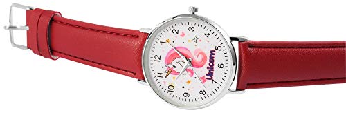 Excellanc Damenuhr mit Lederimitationsarmband Einhorn Unicorn - 1900083 – Bild 3