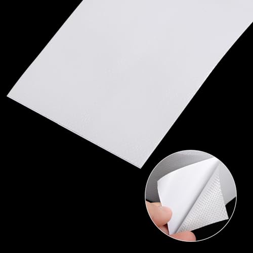 Image of HARFINGTON Tarpaulin Repair Tape, 3.15 inch x24.6ft Waterproof Rip Stop Patch and Tent Repair Tape for Tear Resistant Tent Greenhouse, White