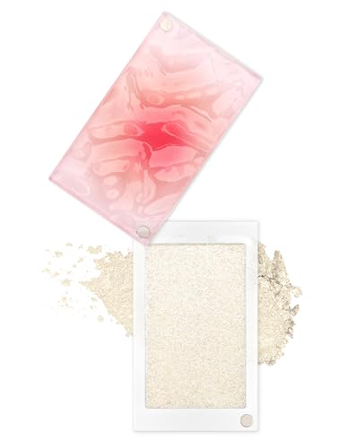 Erinde Paleta de brillo resaltado, polvo iluminador de maquillaje Shimmer de larga duración, brillo de alta pigmentación, resplandor radiante con reflejos de luz, para contorno facial y corporal, 3,5