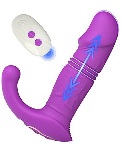 Anal Vibrator, Onismo Vibrating Prostate Massager With 7 Vibration Modes And 3 Thrusting Speed Remote Controlled Anal Sex Toys For Men Couples #TOP19
