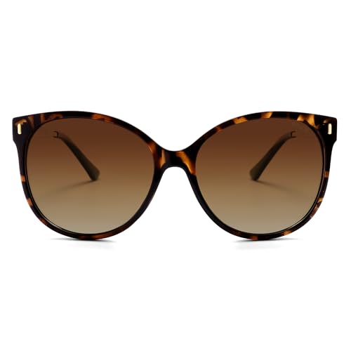 SOJOS Round Polarized Sunglasses for Women Men Oversized Trendy UV Protection Shades2