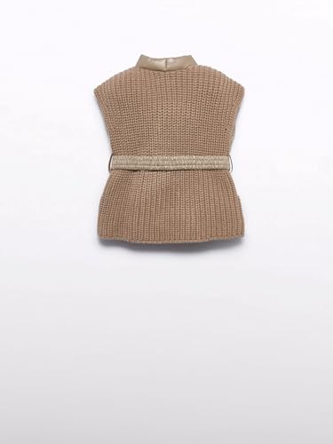 Abel & Lula Padded Vest for Girls Oat2