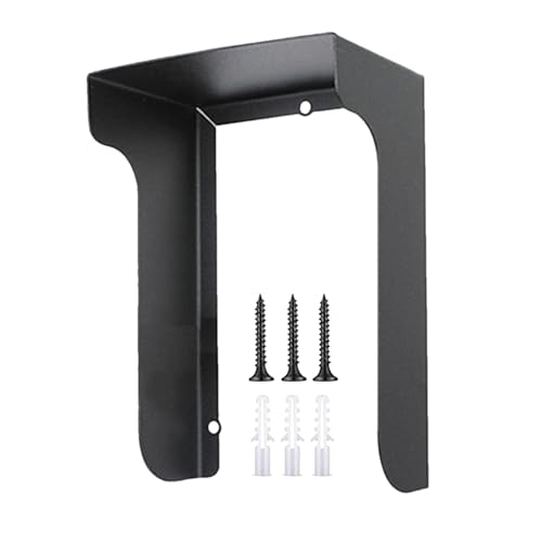 Placa de montaje para timbre con protección contra la intemperie, con soporte de precisión para montaje en pared exterior en puerta de casa