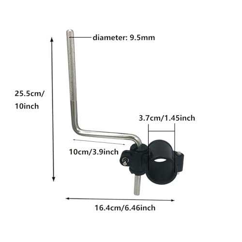Clamp Montaje para Batería Electrónica con Brazo en Z 1.45 pulg miniatura 5