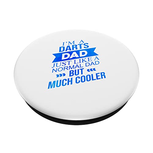 I'm A Darts Dad Just Like A Normal Dad But Much Cooler Dart PopSockets Swappable PopGrip, Black - Image 2