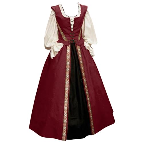 Robe médiévale deux pièces ajustable pour sublimer votre silhouette sans serrer