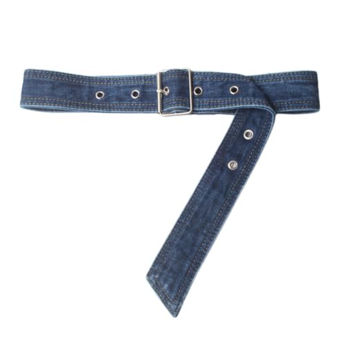 Denim Buckle Belt for Women Waist Decorative Belts Clothing Accessories