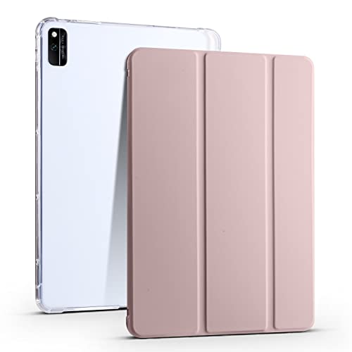Fundas para tabletas Compatible con funda Huawei Honor V6 de 10,4 pulgadas, funda protectora delgada y ligera, funda inteligente a prueba de golpes con carcasa trasera transparente con portalápices, e