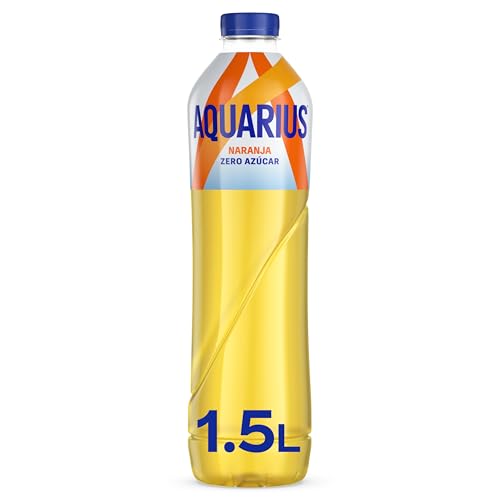 AQUARIUS Naranja, Sin Azúcar, Botella 1.5L