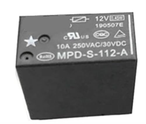 Relais MPD-S-112-A 12V 5V 48V à haute capacité 10A pour isolation électrique stable