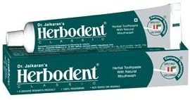 Classic Flouride FreeHerbal Toothpaste with Natural Mouthwash 100% Vegetarian Not Tested on Animals 100g *Ship from UK by Herbodent
